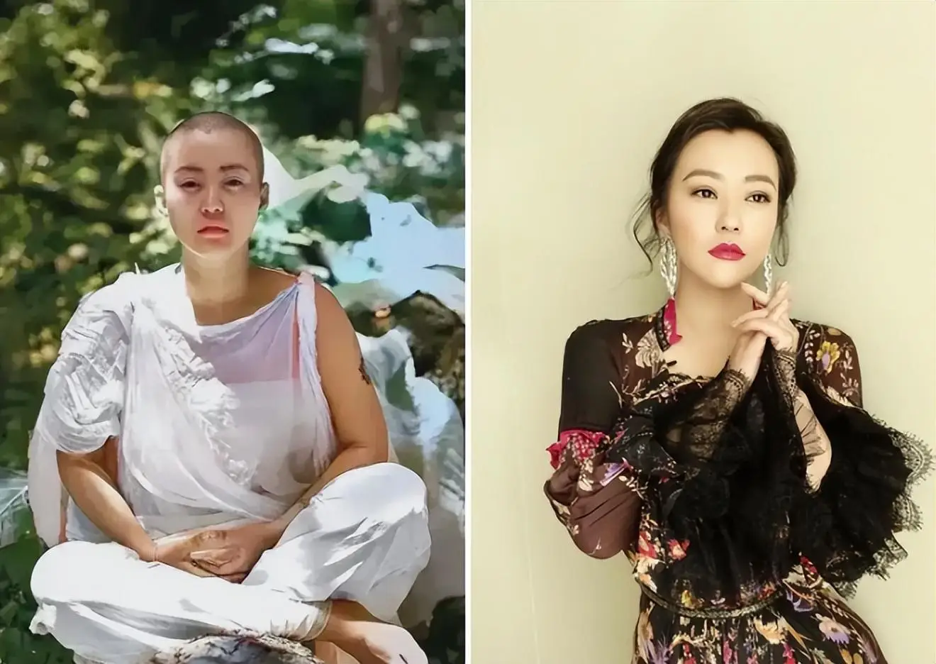 挑战颜值的女星_剪光头的女明星_女明星光头造型